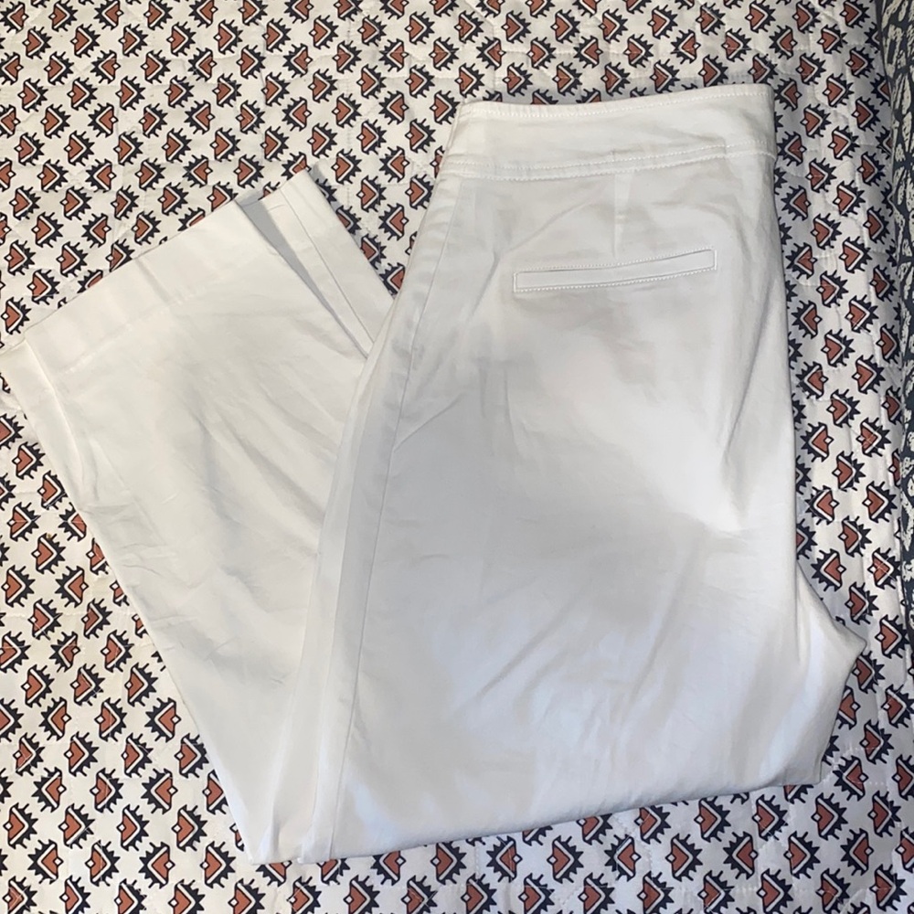 Talbots white capris